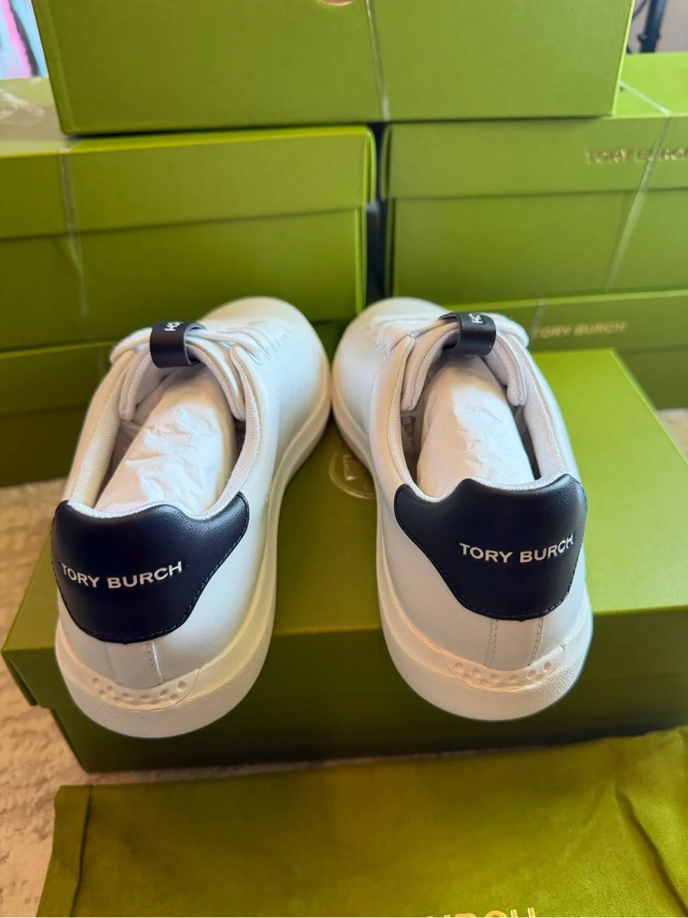 Tory Burch Double T Howell Court Sneakers